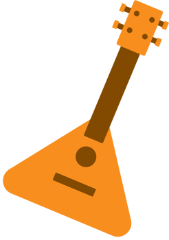 Music instrument guitar vector