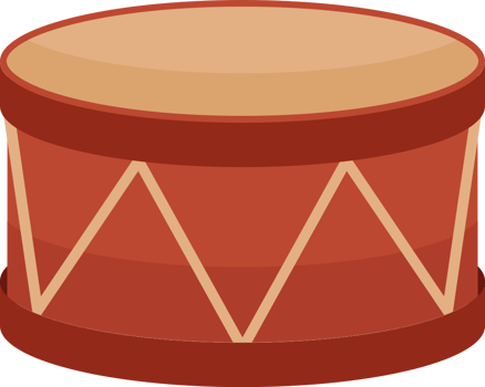 Percussion music instrument drum vector