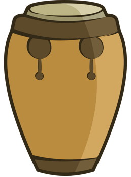 Percussion instrument conga vector