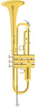 Music instrument trumphet vector