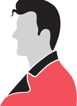 Rock music icon elvis vector