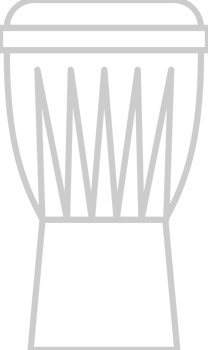 Percussion instrument djembe vector