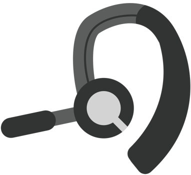 Music bluetooth earphone vector