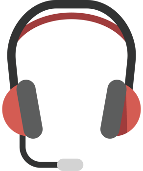 Music headphone mic vector