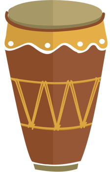 Conga percussion vector
