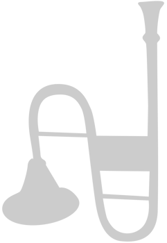 Music instrument trombone vector