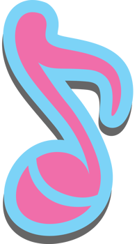Music note vector