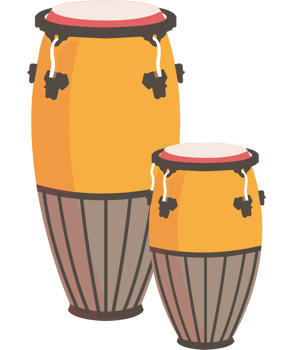 Percussion instrument conga vector