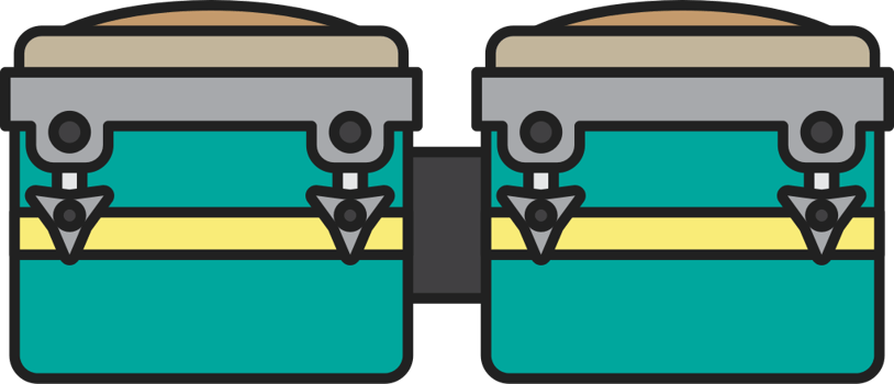 Music instrument conga vector