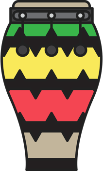 Music instrument conga vector