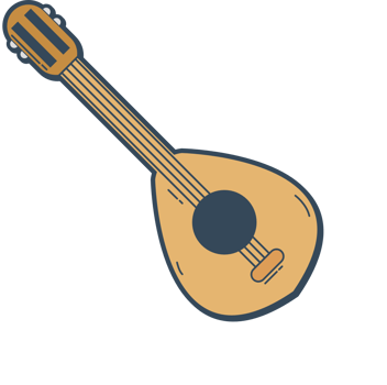 Music instrument guitar vector