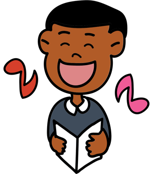 Choir kid  vector