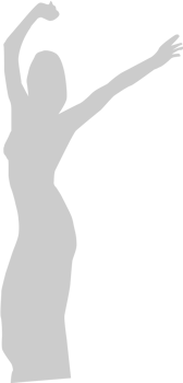 Dancing girl vector