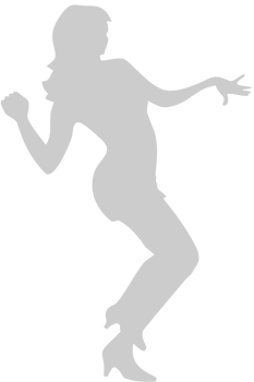 Dancing girl vector