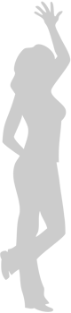 Dancing girl vector