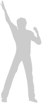 Dancing men vector