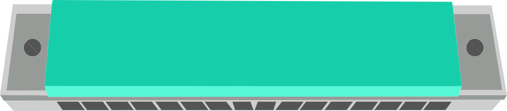 Music instrument harmonica vector