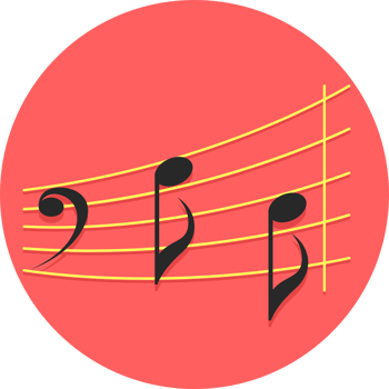 Music note vector