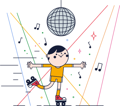 80's roller wheel  vector