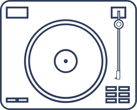 Vinyl record vector
