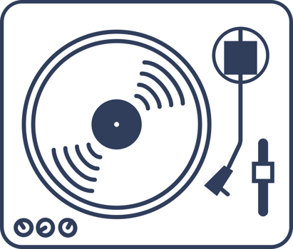 Vinyl record vector