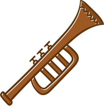 Mariachi instrument trumpet vector