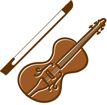 Mariachi instrument violin vector