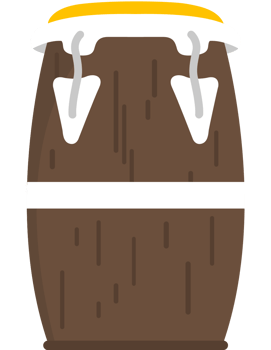 Percussion instrument conga vector