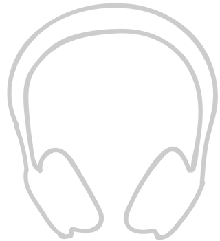 Music equipment doodle headphone vector