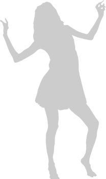 Dancing girl vector