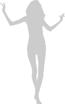 Dancing girl vector