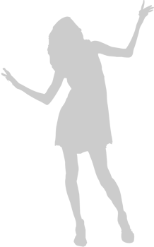 Dancing girl vector