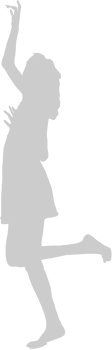 Dancing girl vector