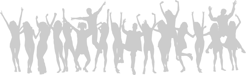 Dancing crowds vector