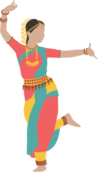 Indian women dancing vector