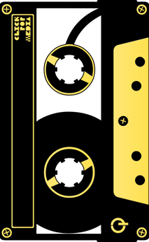 Music equipment cassette vector