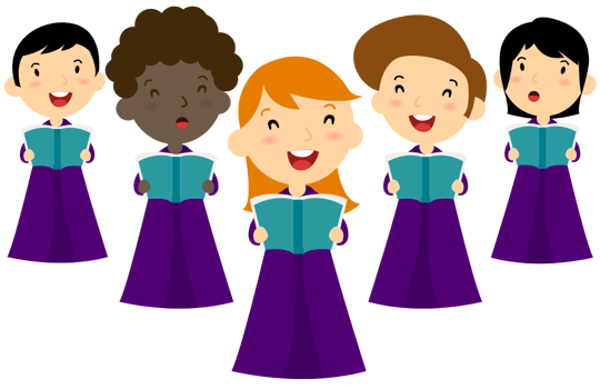 Choir girls  vector
