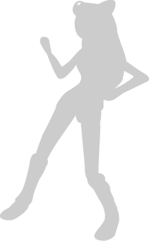 Cute dancing girl vector