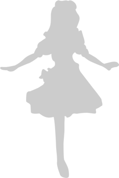 Cute dancing girl vector