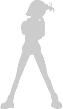 Cute dancing girl vector