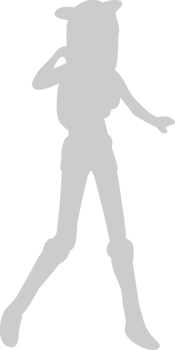 Cute dancing girl vector