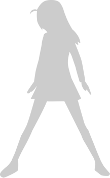 Cute dancing girl vector