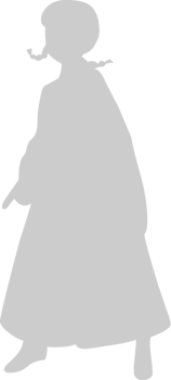 Cute dancing girl vector