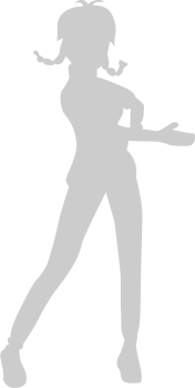 Cute dancing girl vector
