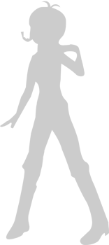 Cute dancing girl vector