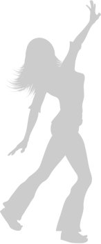 Dancing girl vector