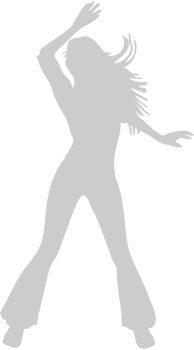 Dancing girl vector
