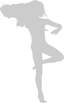 Dancing girl vector