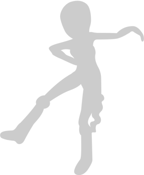 Cute dancing girl vector