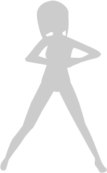 Cute dancing girl vector